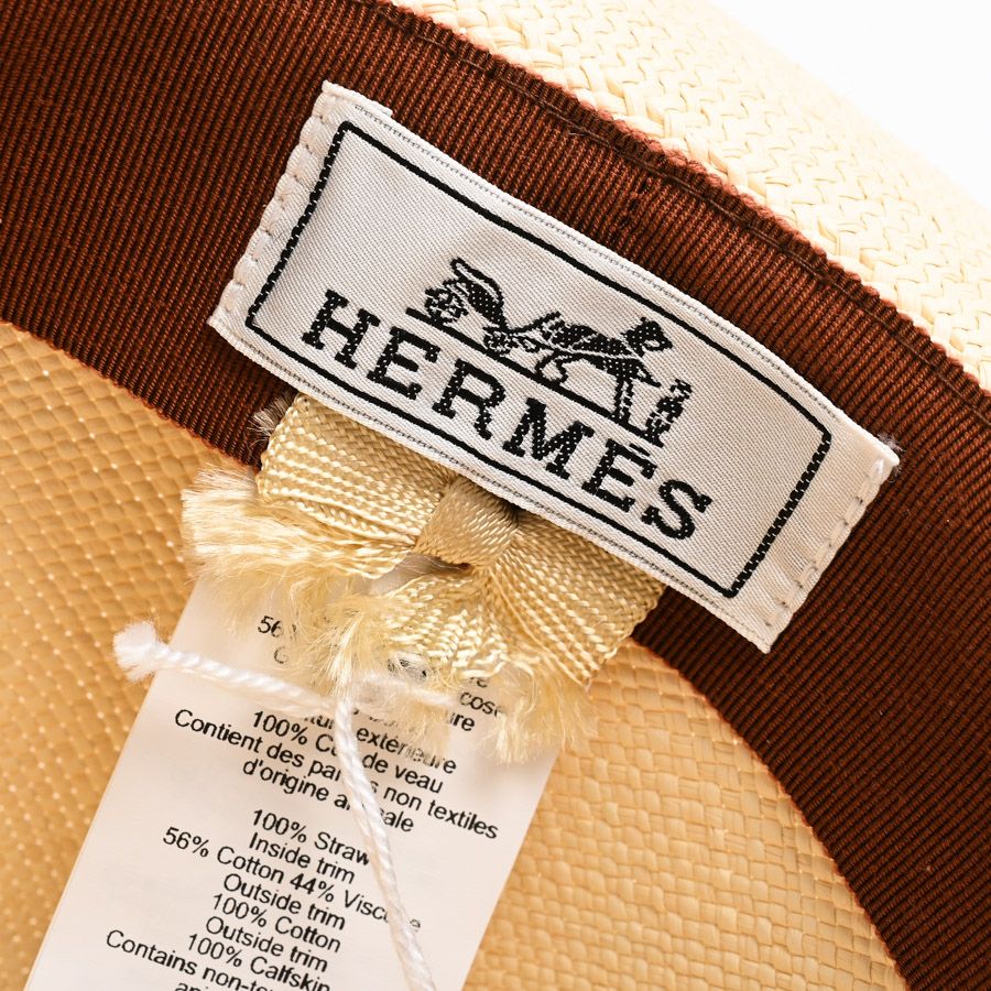 Hermes Hat Panama Hats Beige