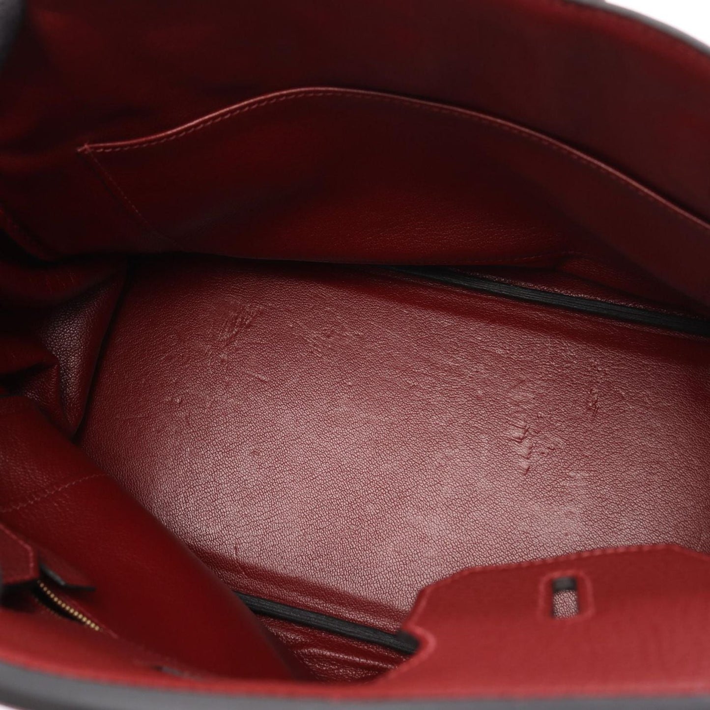 Hermes Handbag Birkin 30 Rouge Ash Leather