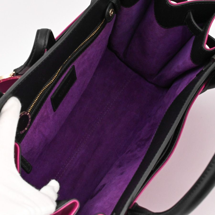 Bvlgari Handbag 2-Way Black