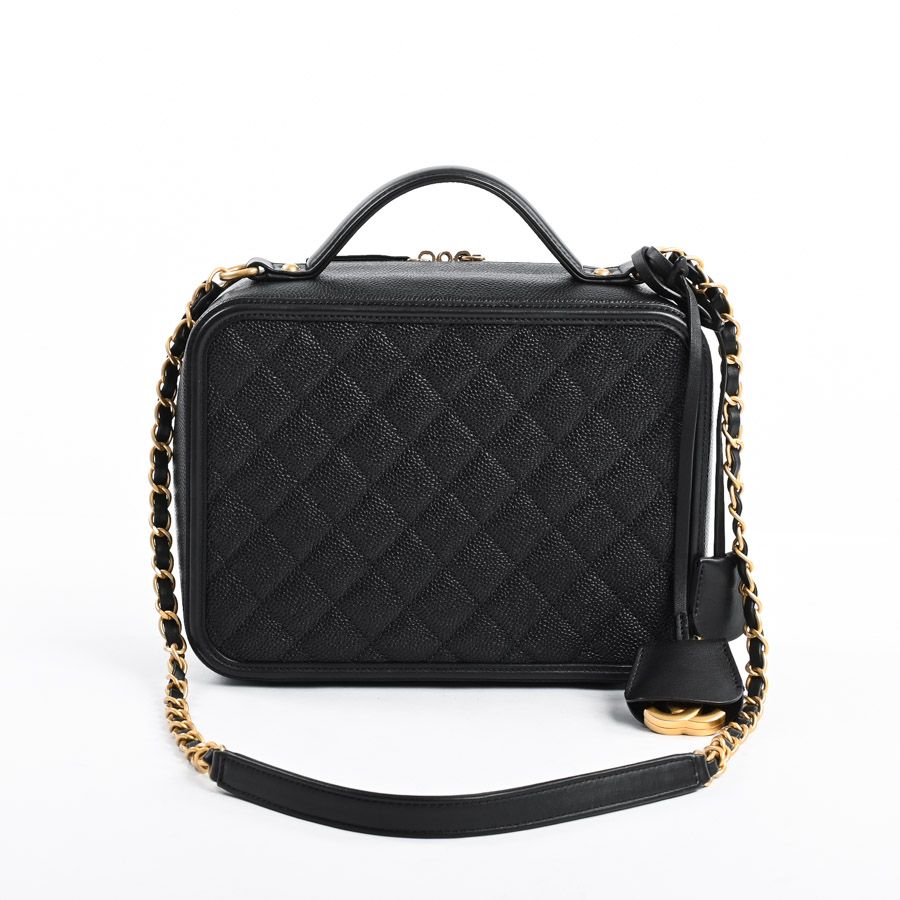 Chanel Handbag CC Filigree Vanity Bag