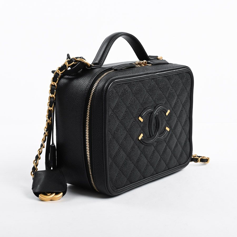 Chanel Handbag CC Filigree Vanity Bag