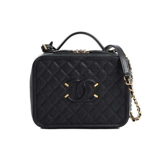 Chanel Handbag CC Filigree Vanity Bag