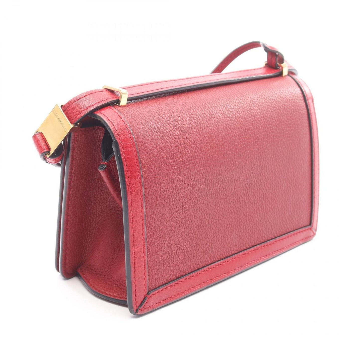 Loewe Shoulder Bag Barcelona Red Leather