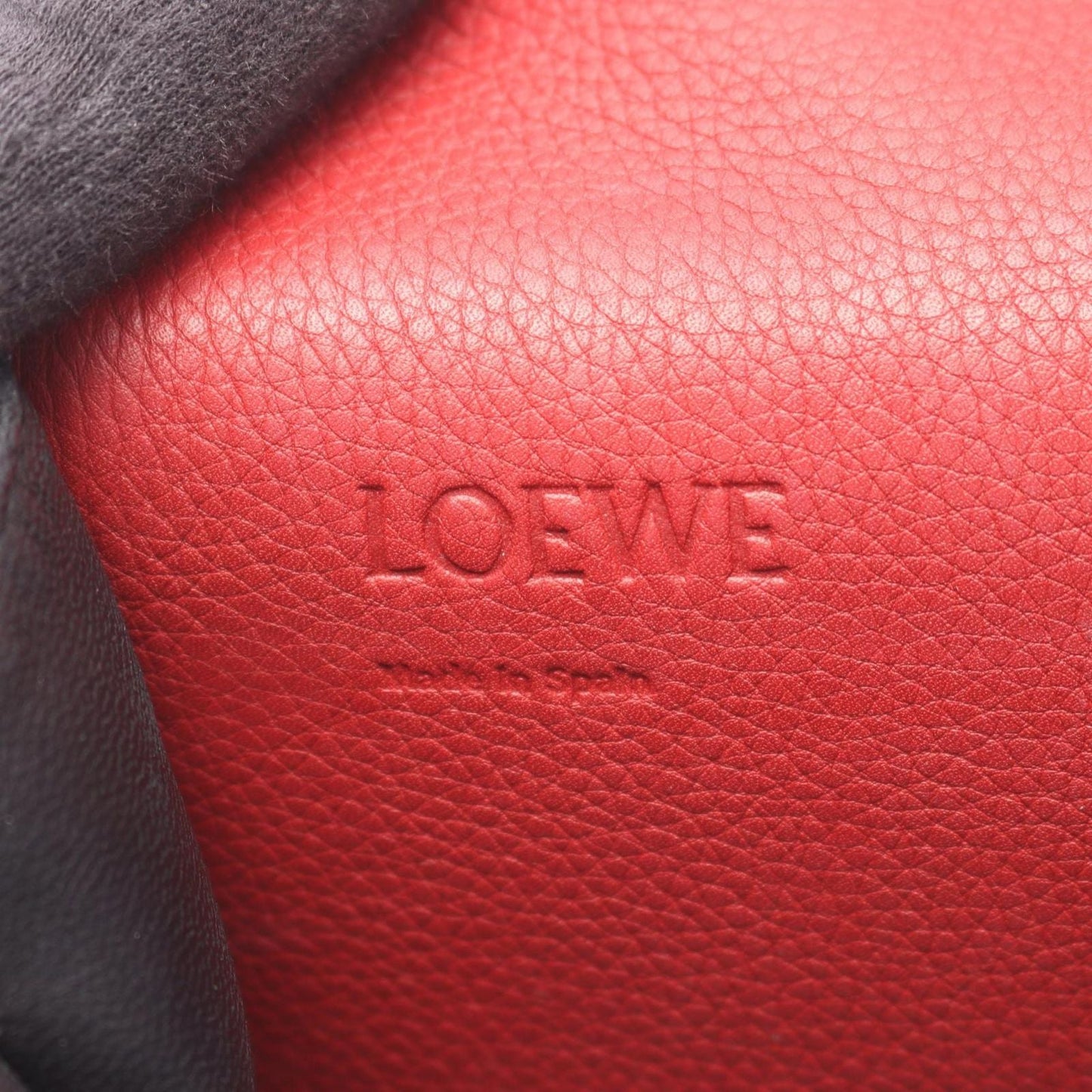 Loewe Shoulder Bag Barcelona Red Leather