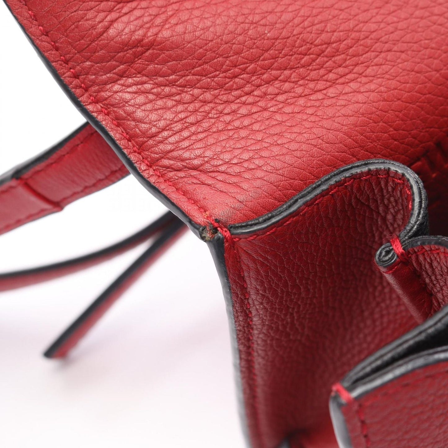 Loewe Shoulder Bag Barcelona Red Leather