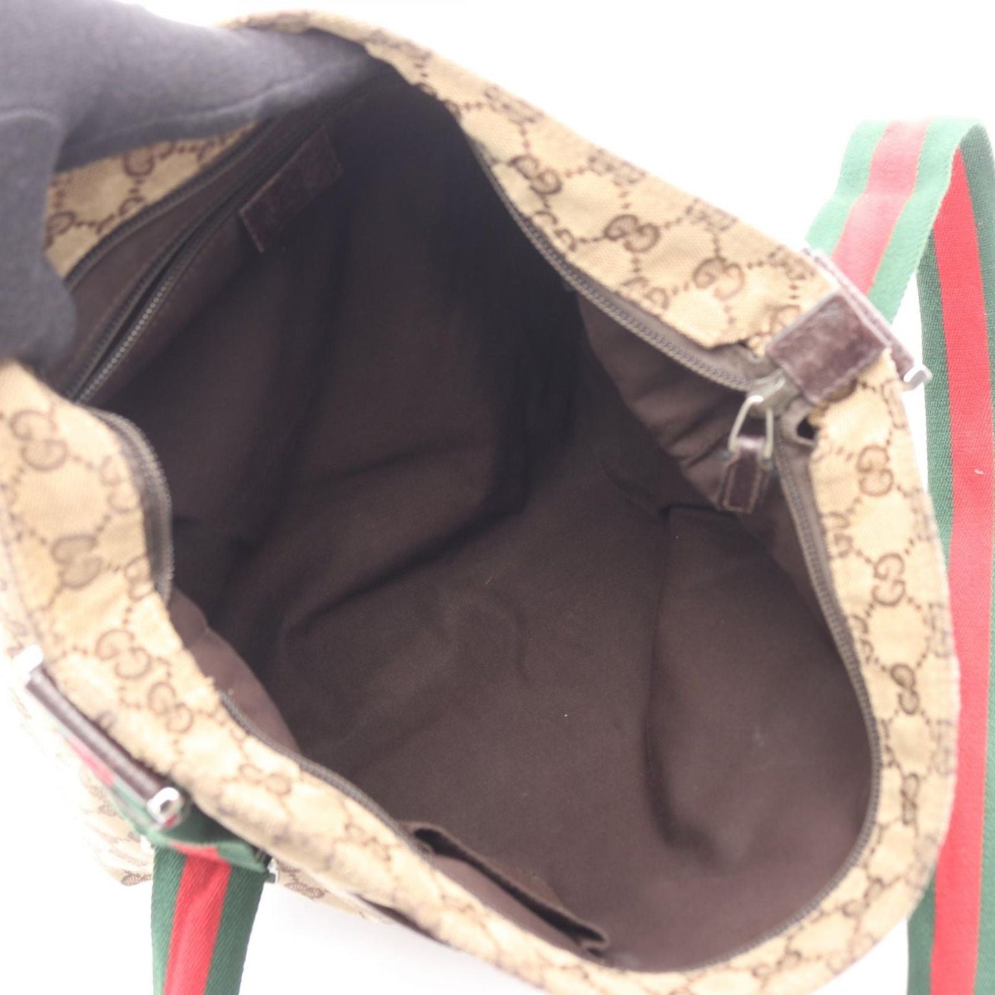 Gucci Shoulder Bag Sherry Line GG Canvas Beige