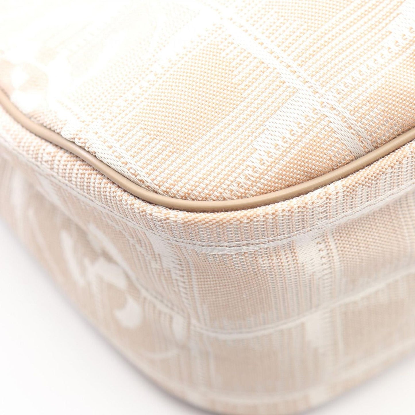Chanel Shoulder Bag New Travel Line Beige Leather