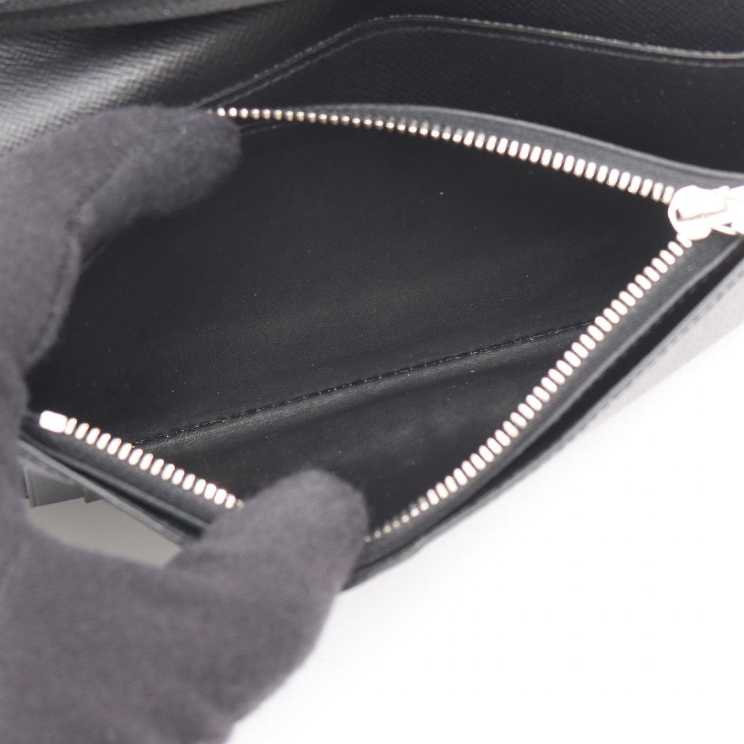Louis Vuitton Bifold Wallet Portefeuille Brazza Damier Graphite Canvas Leather