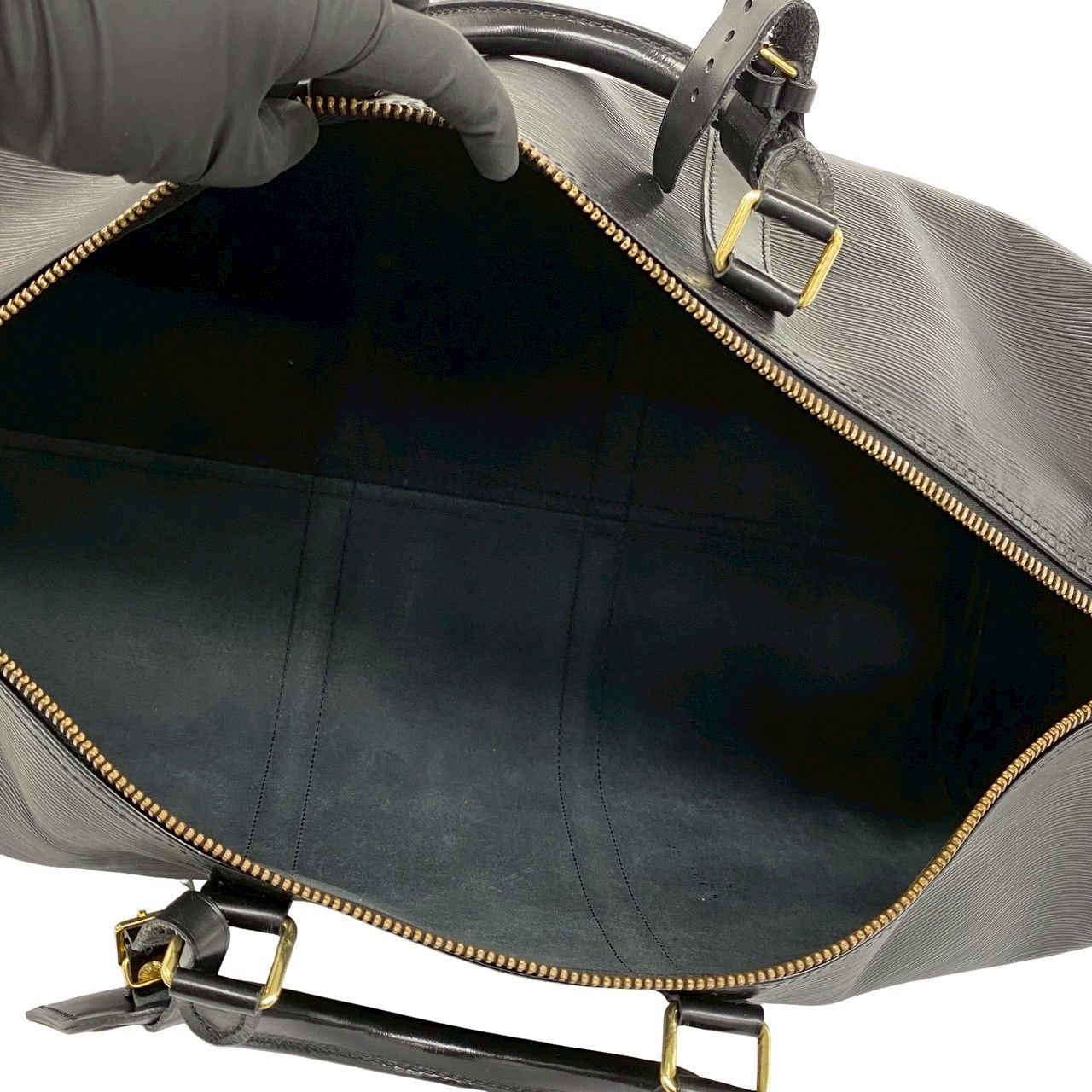 Louis Vuitton Vintage Keepall 50 Epi Leather Boston Bag Noir