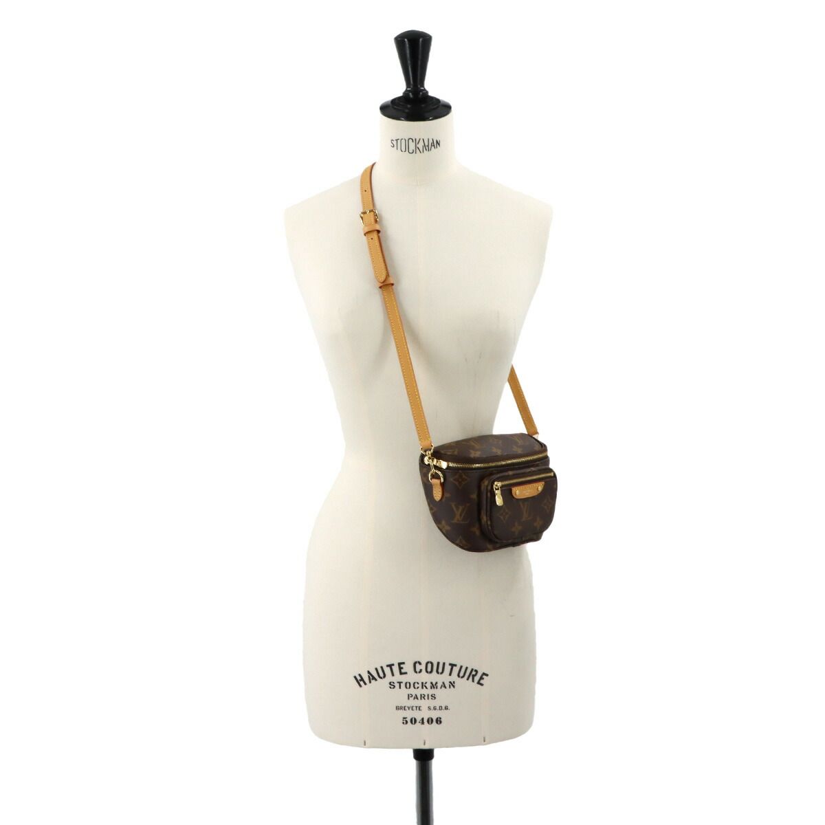 Louis Vuitton Monogram Mini Bumbag 2-Way Bag Brown