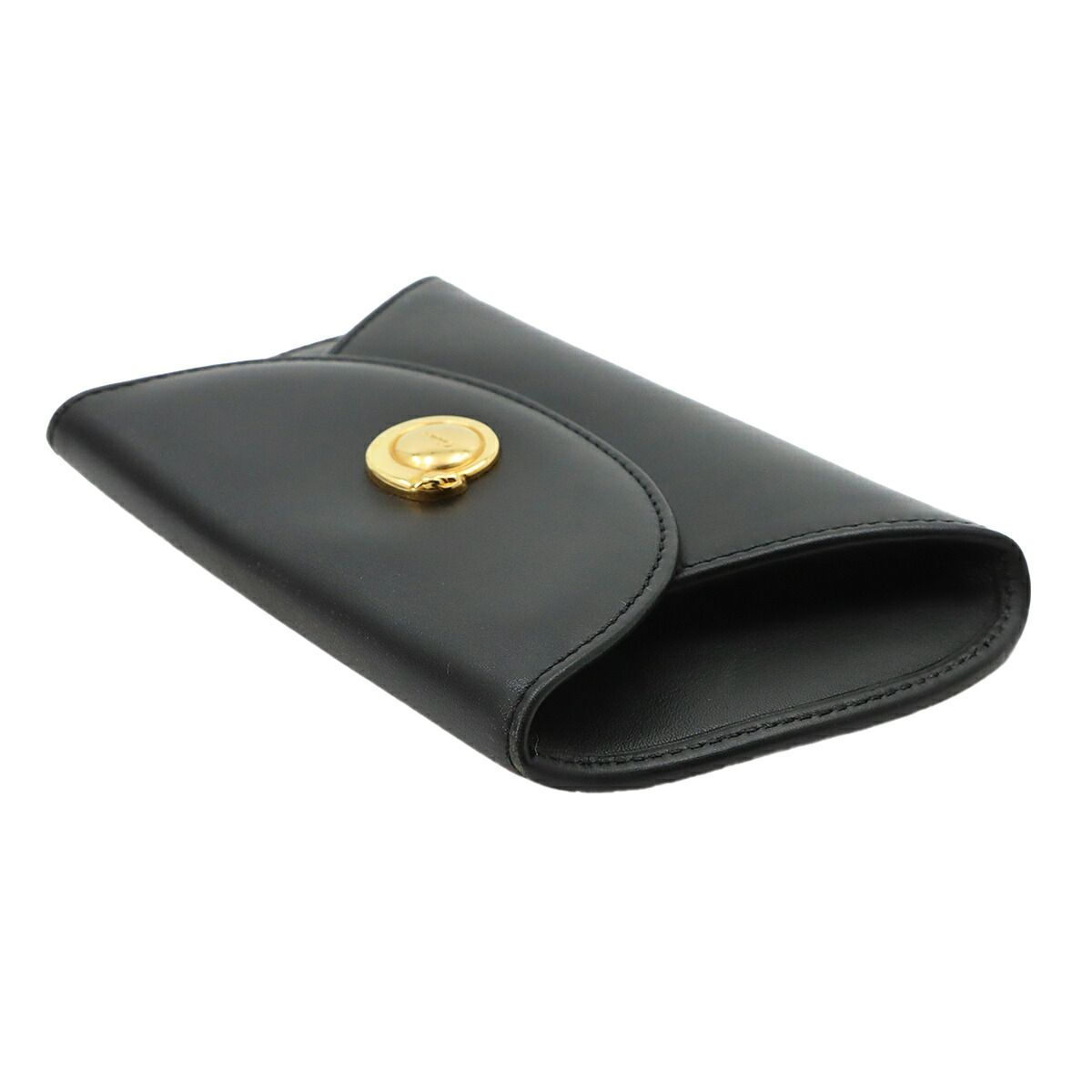 Cartier Panthère Coin Purse Leather Black Case