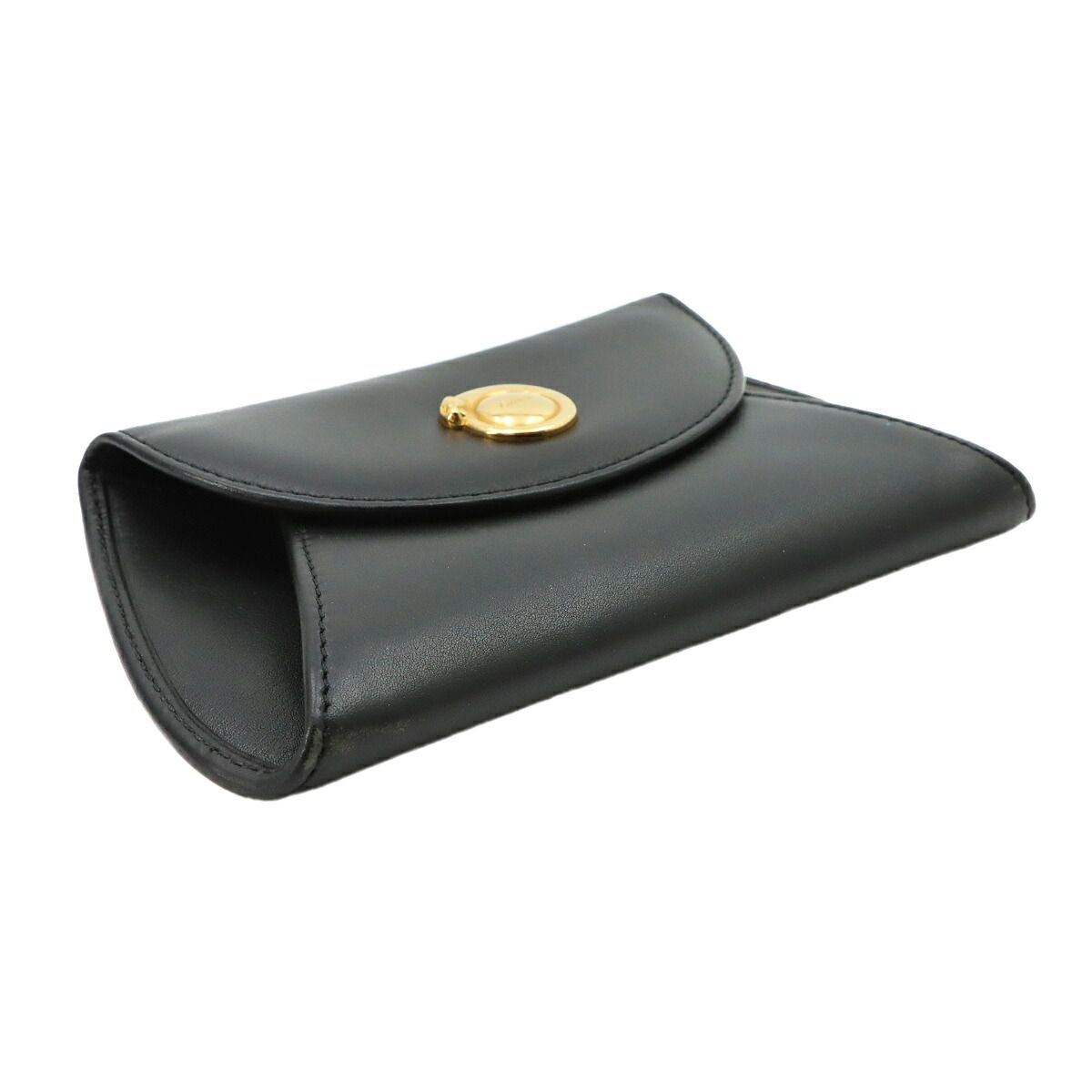 Cartier Panthère Coin Purse Leather Black Case