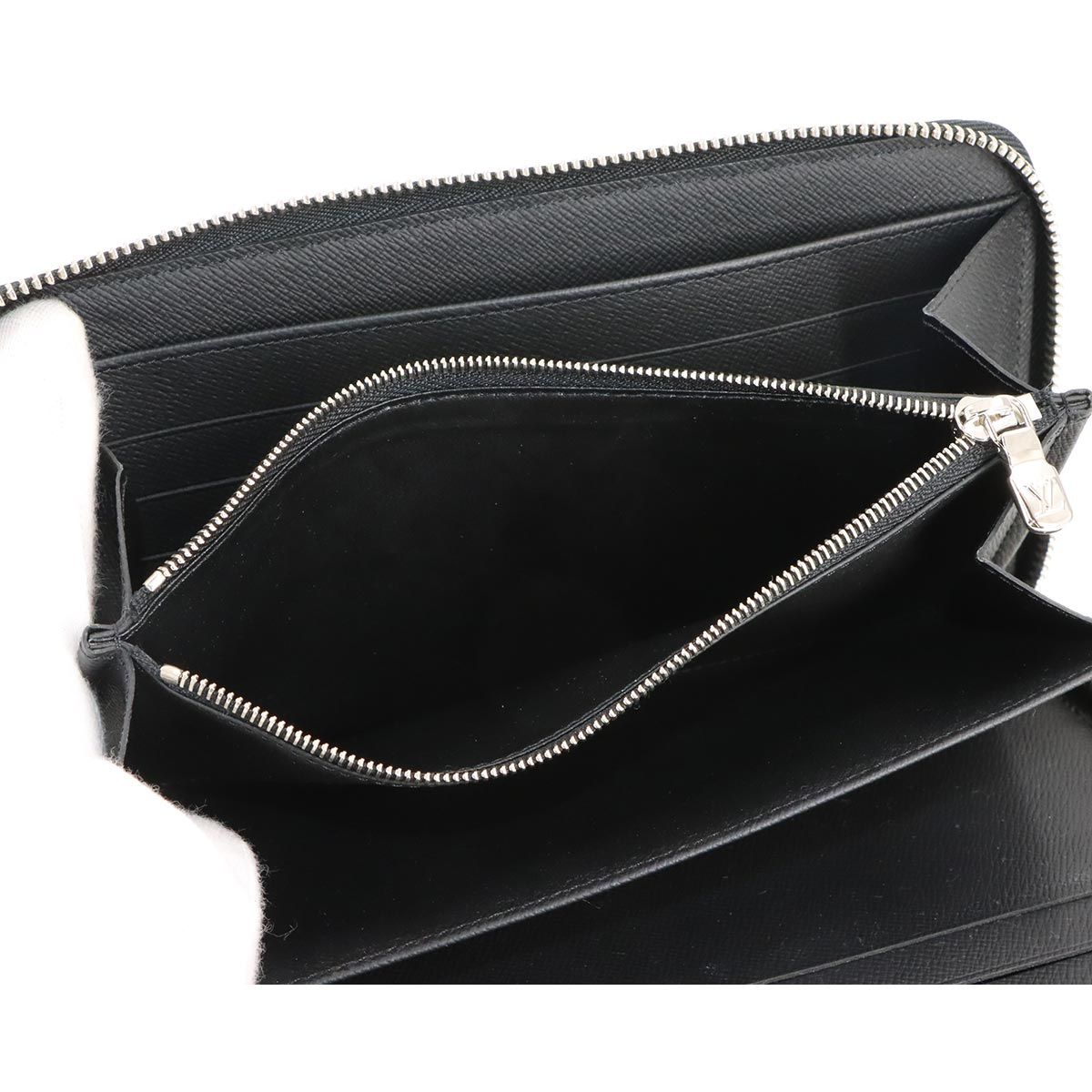 Louis Vuitton Epi Zippy Organizer NM Zip Around Wallet Leather Noir