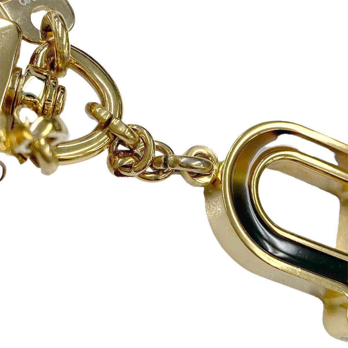 Louis Vuitton Porte Cles Confidence Bag Charm Key Holder Brown Gold