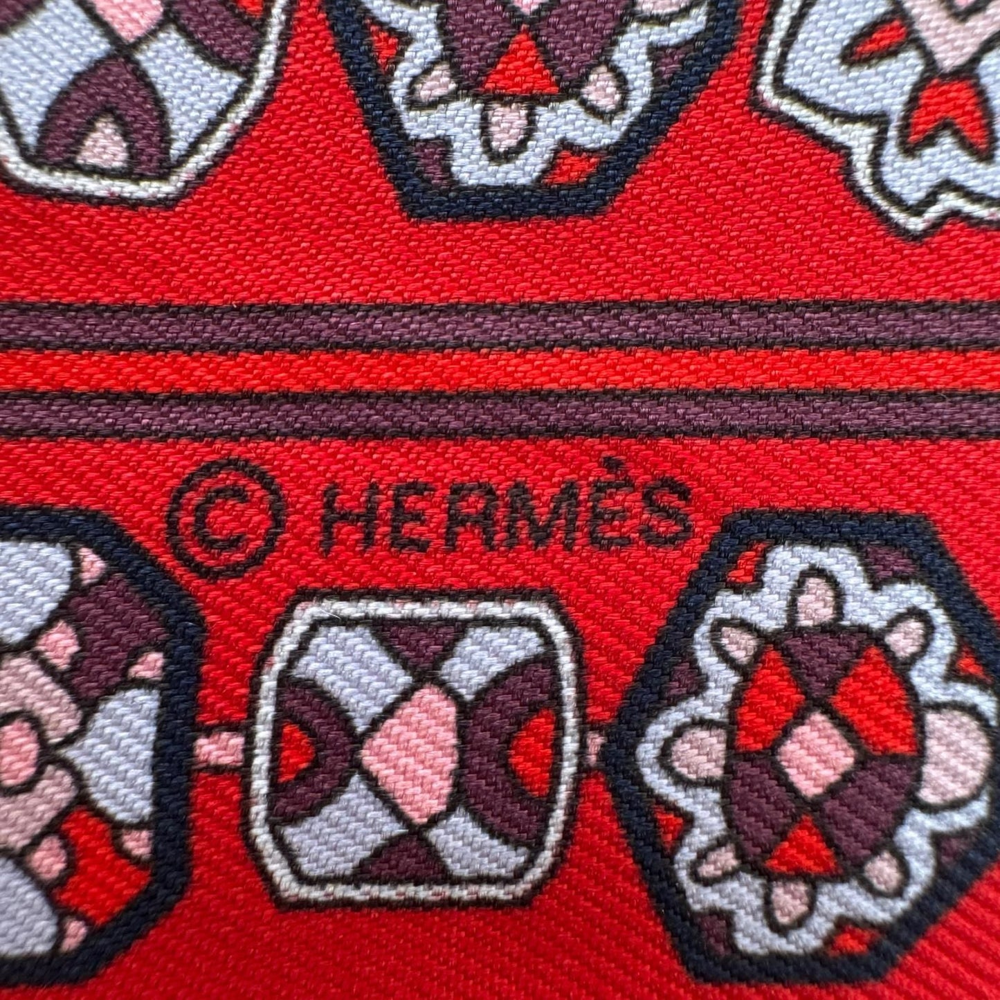 Hermes Tapis Persans Persian Carpet Silk Scarf