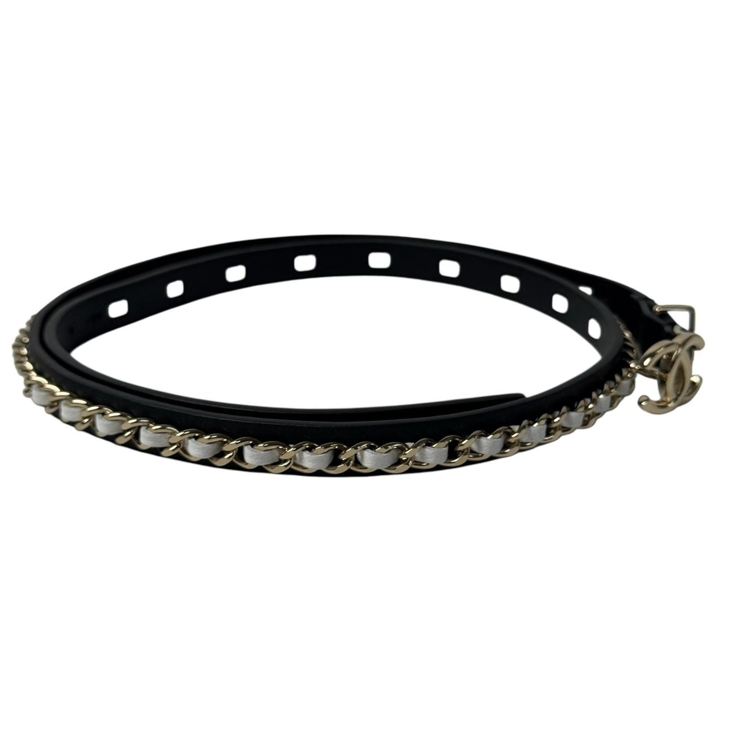 Chanel CC Logo 70 28 Chain Belt Leather