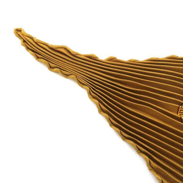 Hermes Pleated Scarf Brown