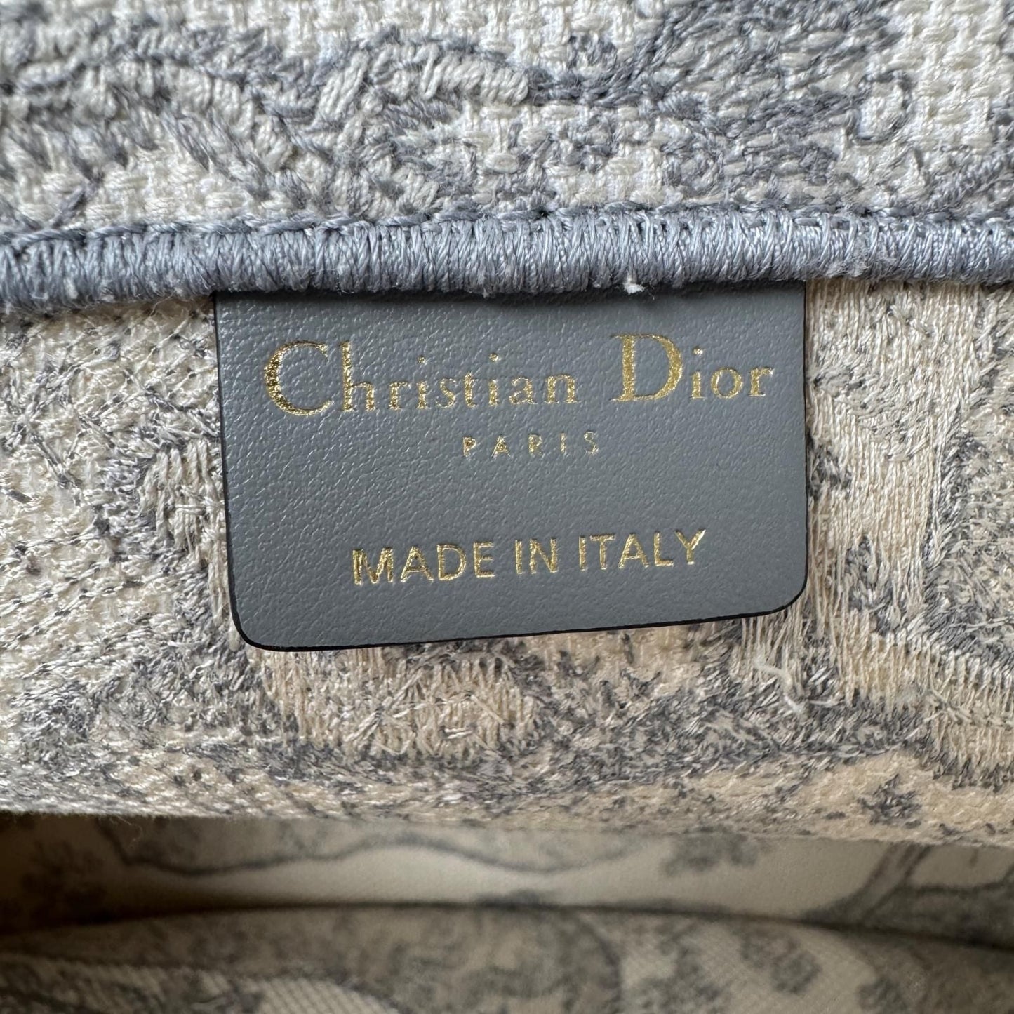 Dior Embroidery Book Tote