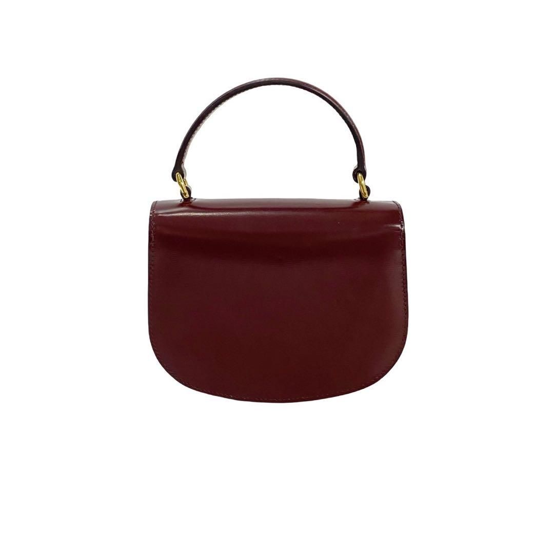 Celine Almost Box Mini Besace Triomphe Logo Calf Leather 2-Way Shoulder Bag