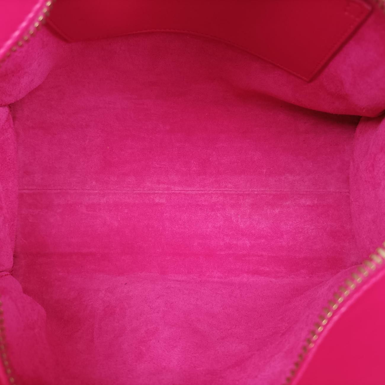 Saint Laurent Yves Baby Cabas Rose Red Leather Messenger Bag