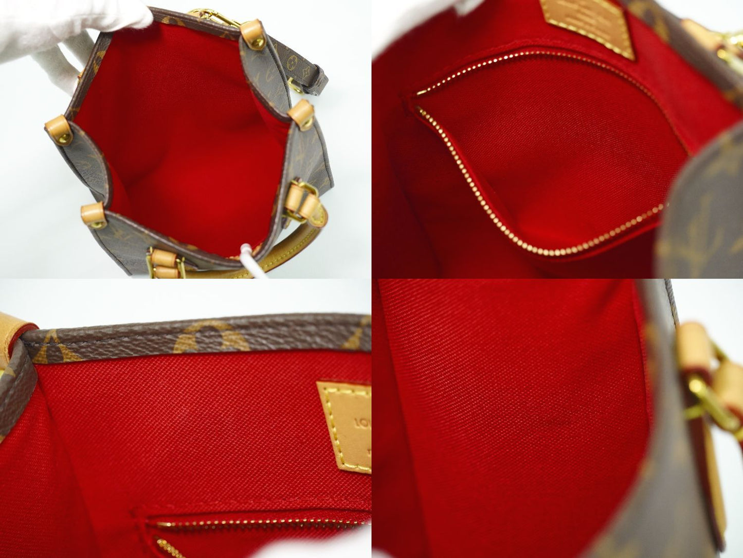 Louis Vuitton LV Sac Plat BB Monogram 2-Way Shoulder Bag Brown