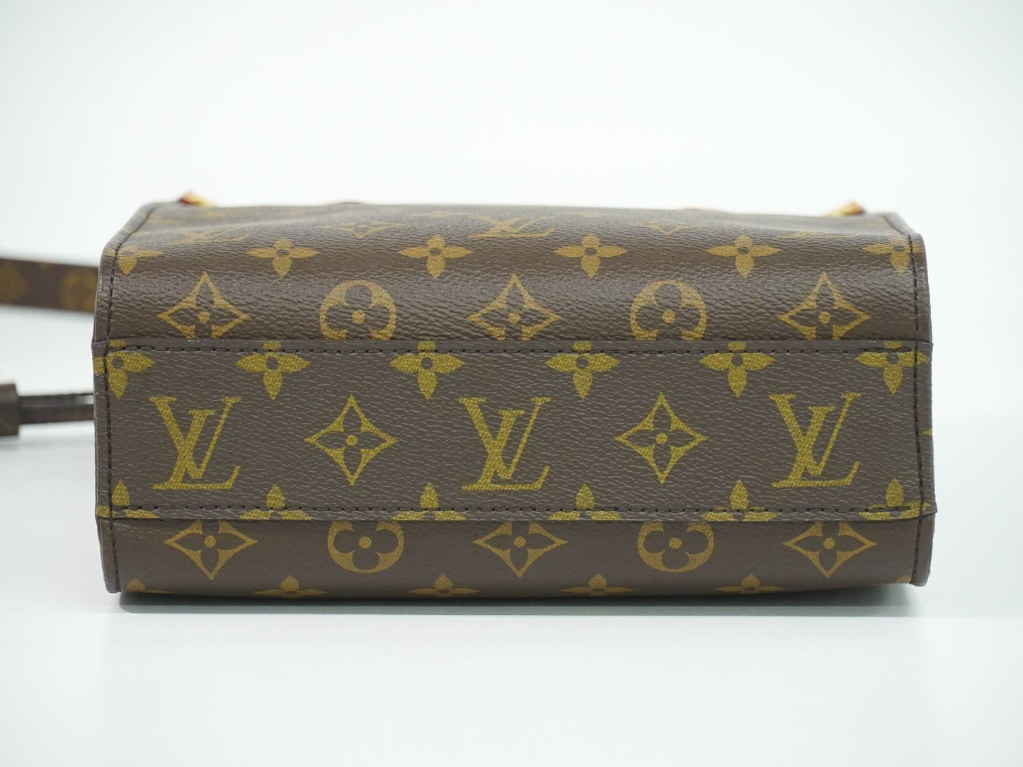 Louis Vuitton LV Sac Plat BB Monogram 2-Way Shoulder Bag Brown