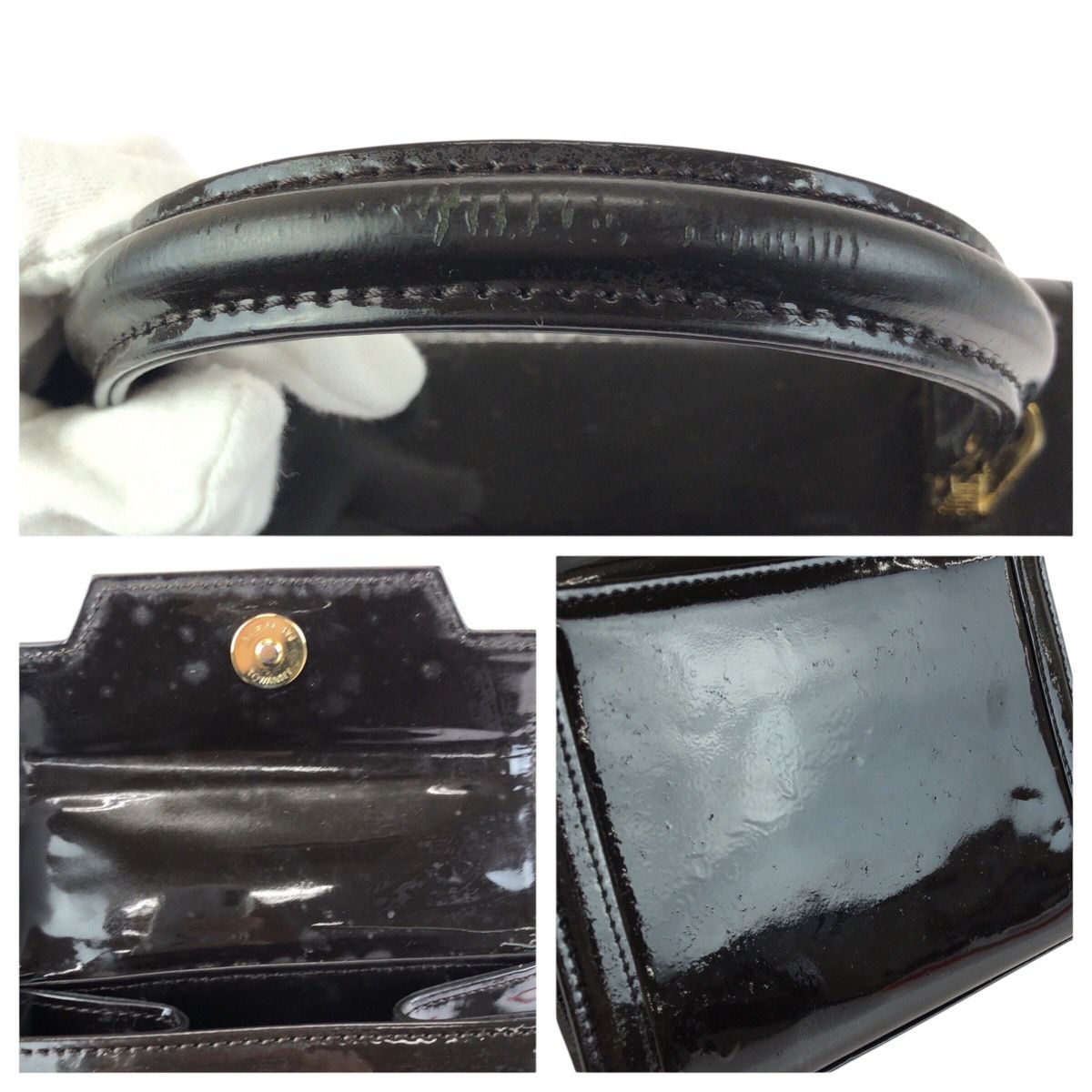 Versace Sunburst Pony Hair Dark Brown Gold Enamel Calf Handbag