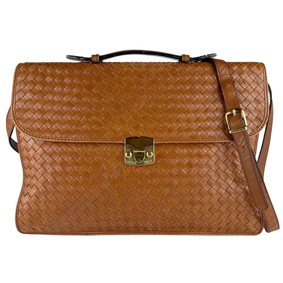 Bottega Veneta Business Shoulder Bag Intrecciato