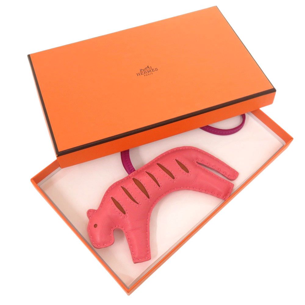 Hermes Loulou Agno Milo Rose Azalea Pain D'epis Purple Bag Charm