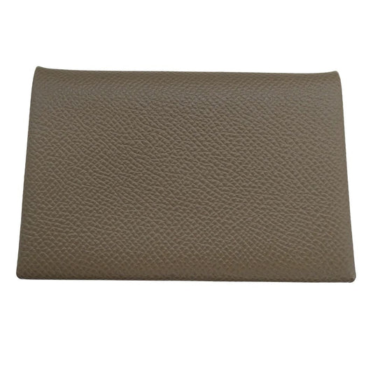 Hermes Card Case Calvi Veau Epsom Top Business Holder Simple