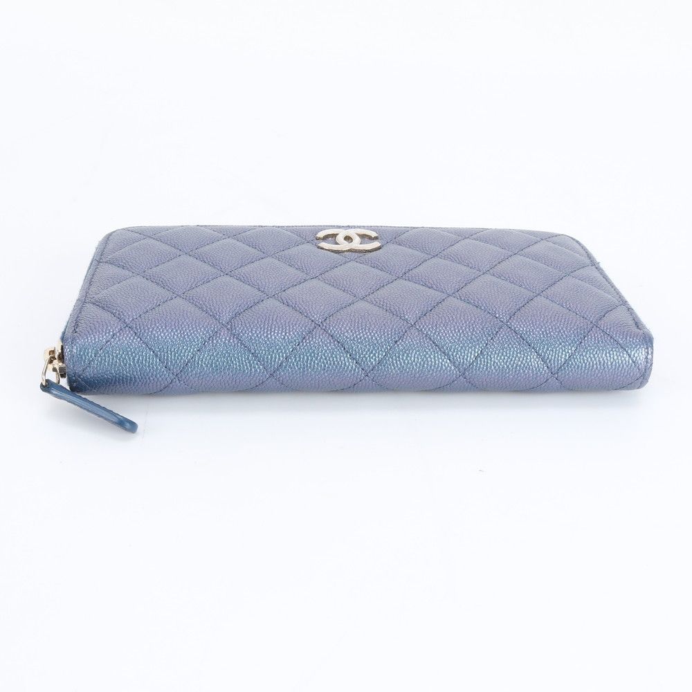 Chanel Quilted Caviar Leather Wallet