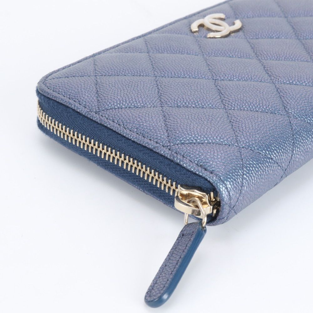 Chanel Quilted Caviar Leather Wallet