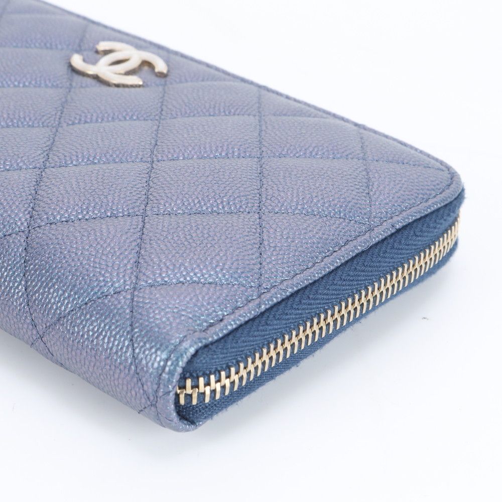 Chanel Quilted Caviar Leather Wallet
