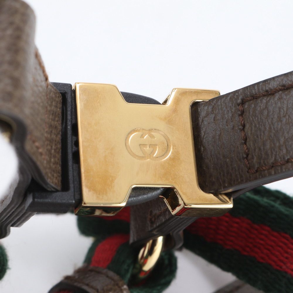 Gucci Sherry Line Pet Harness Adjustable Dog Equipment Torso Walking Outing