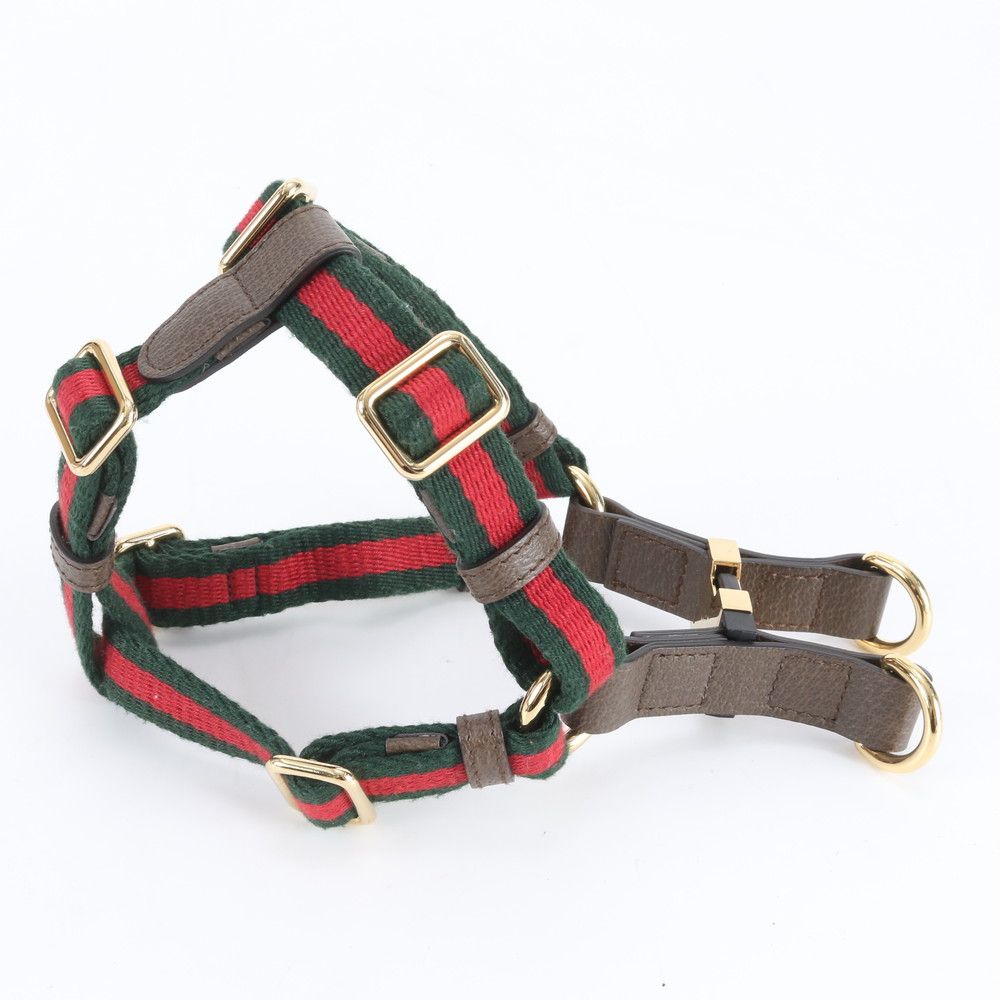 Gucci Sherry Line Pet Harness Adjustable Dog Equipment Torso Walking Outing