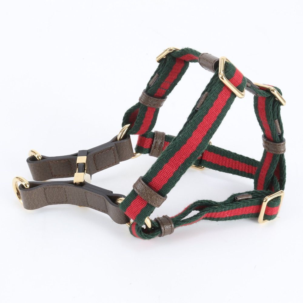 Gucci Sherry Line Pet Harness Adjustable Dog Equipment Torso Walking Outing