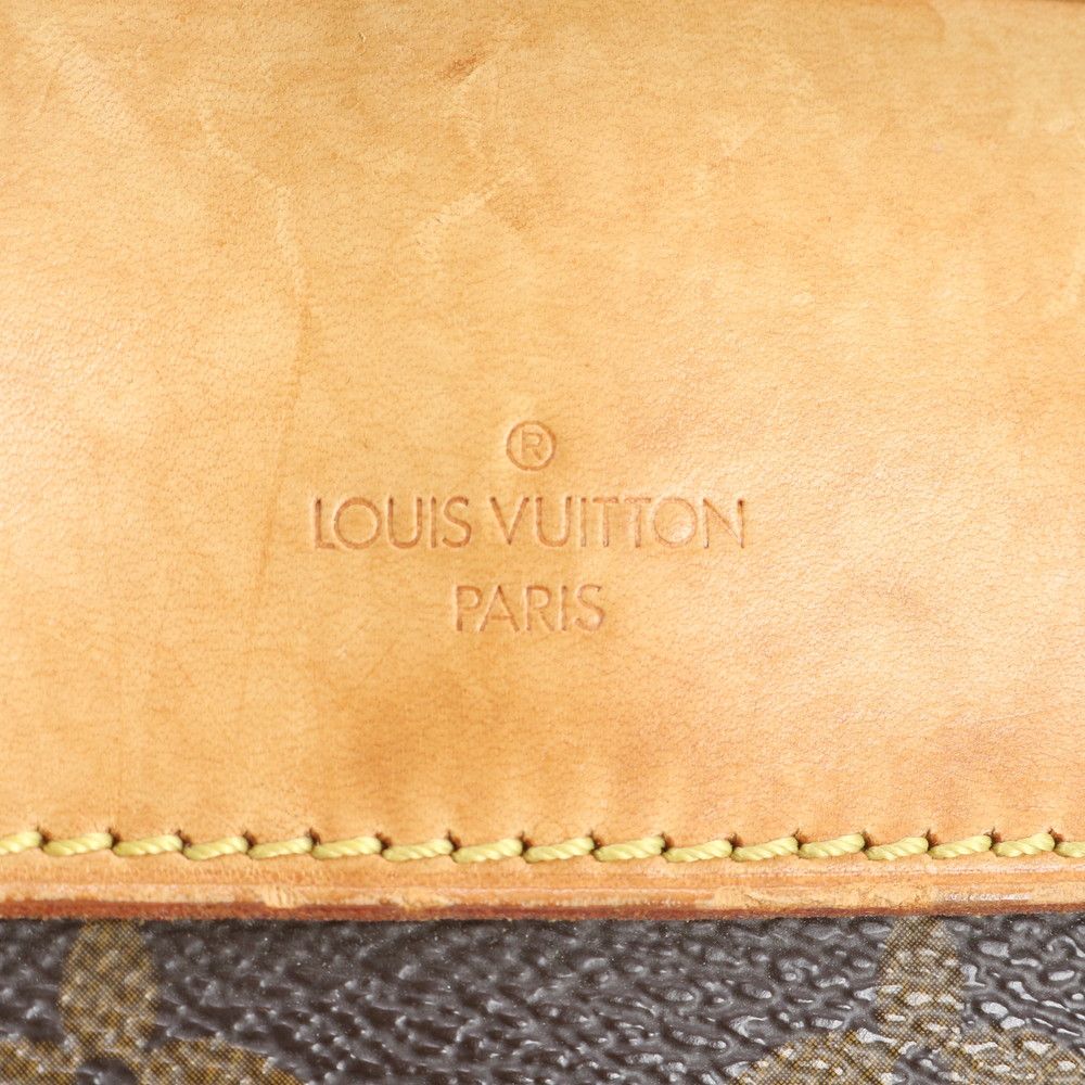 Louis Vuitton Monogram Deauville Leather Tote Shoulder Hand Brown Rbe