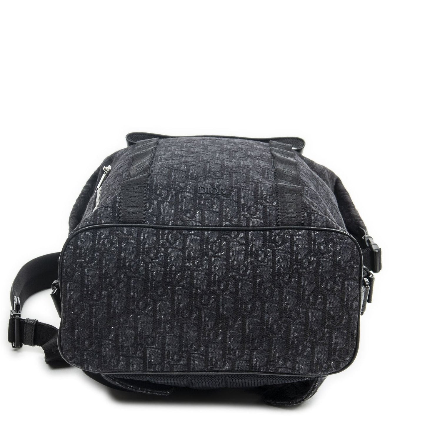 Dior Safari Backpack Black Oblique Peacock Canvas