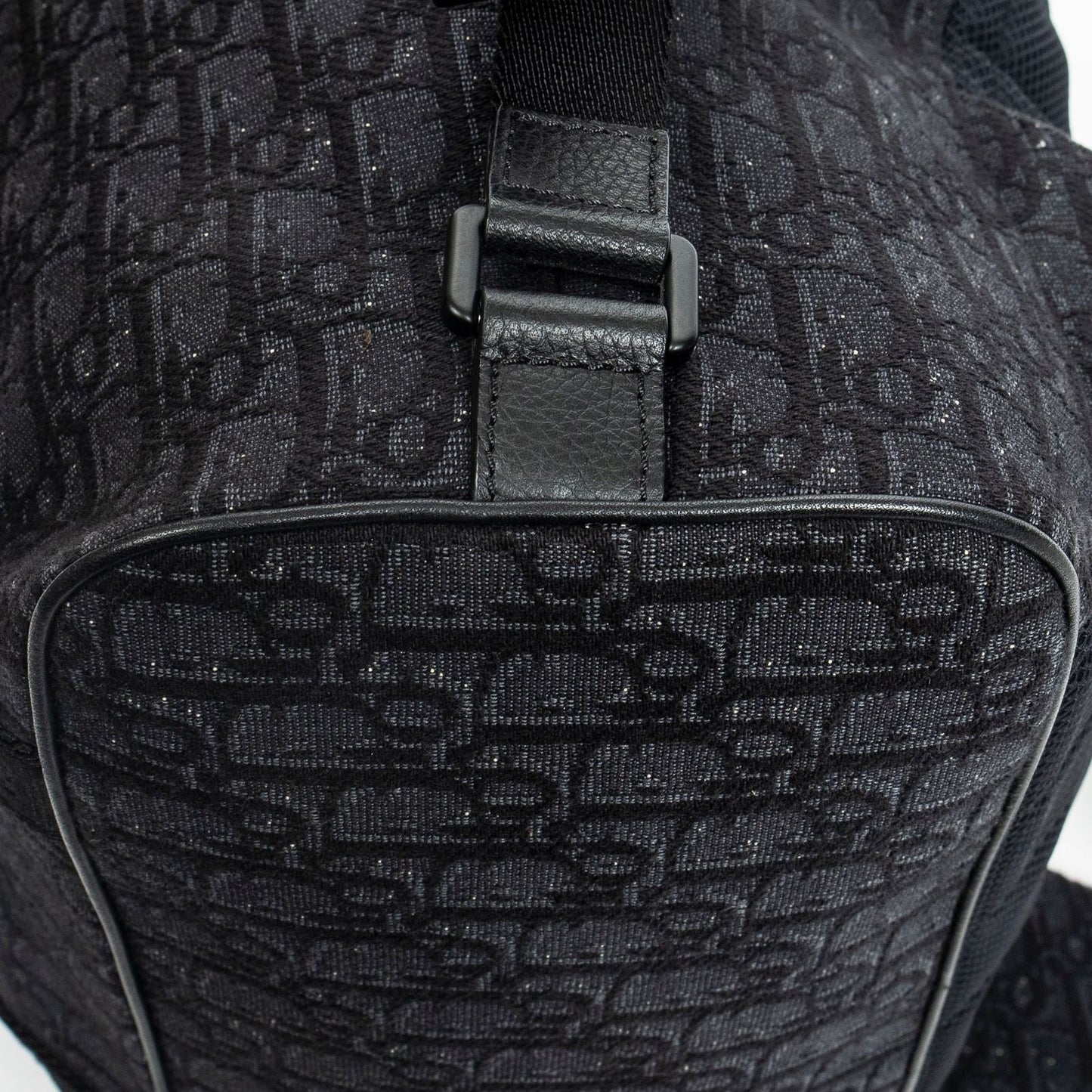 Dior Safari Backpack Black Oblique Peacock Canvas
