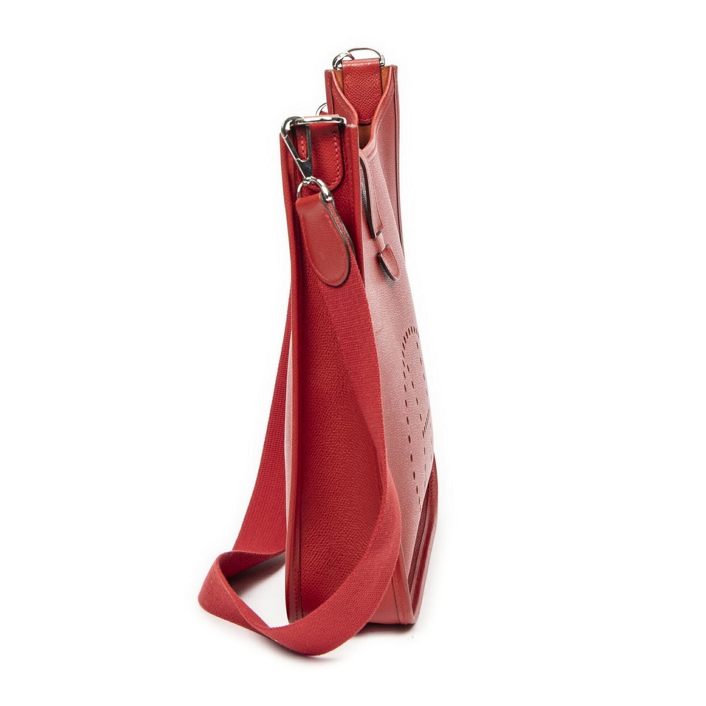 Hermes Evelyne I Rouge Epsom Leather Messenger Bag