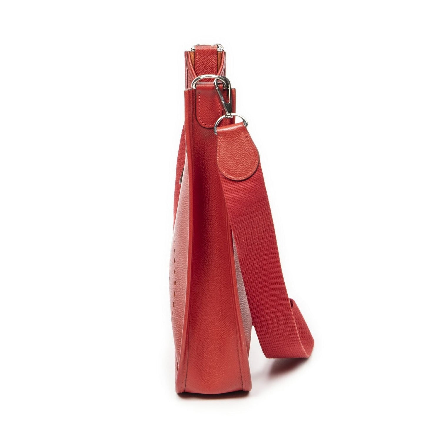 Hermes Evelyne I Rouge Epsom Leather Messenger Bag