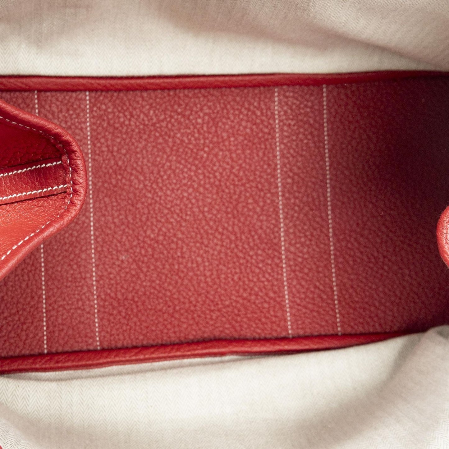 Hermes Garden Party Red Negonda Leather