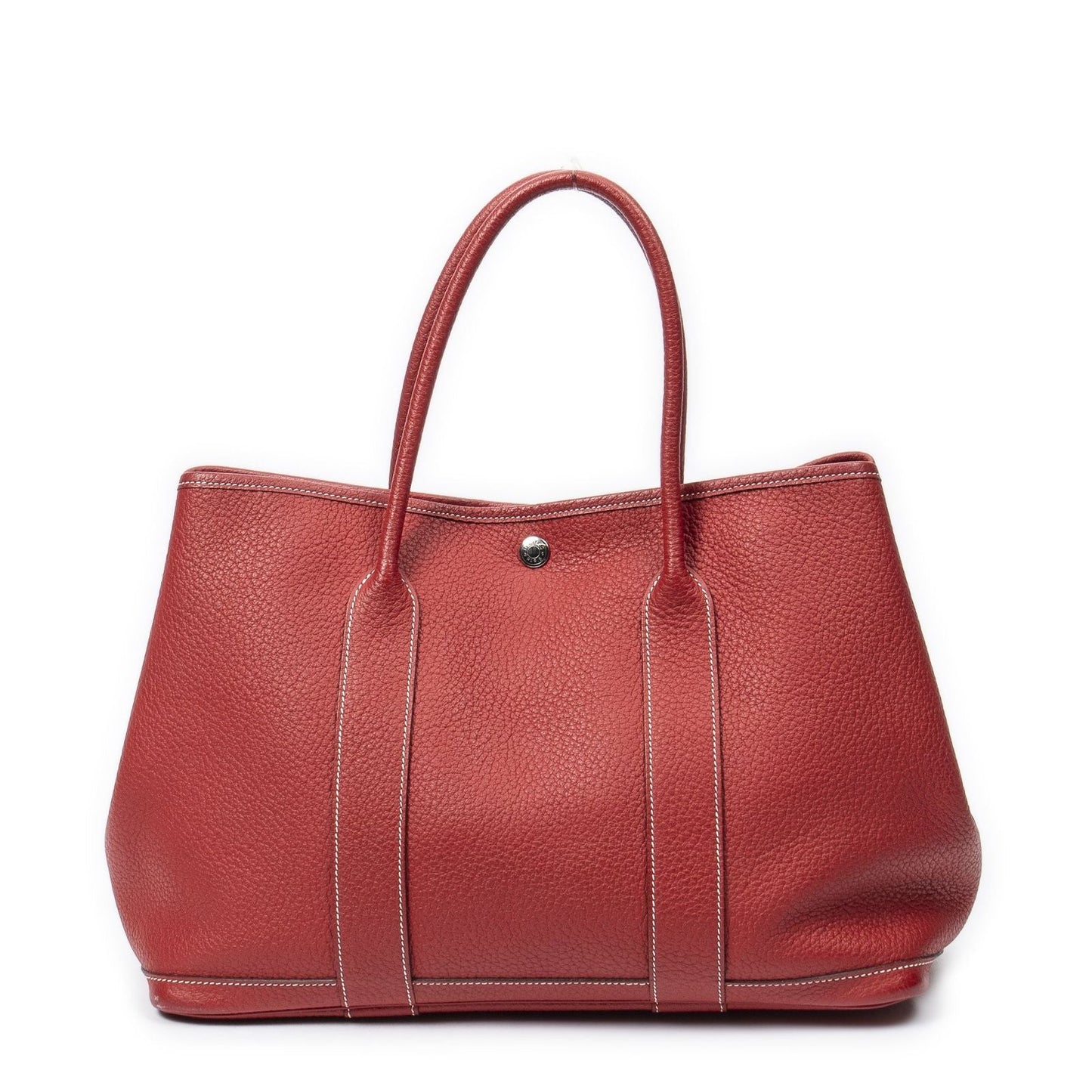 Hermes Garden Party Red Negonda Leather