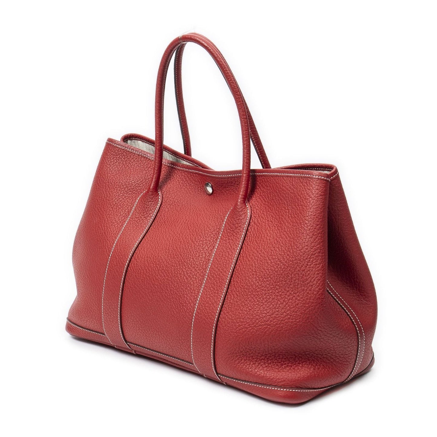 Hermes Garden Party Red Negonda Leather