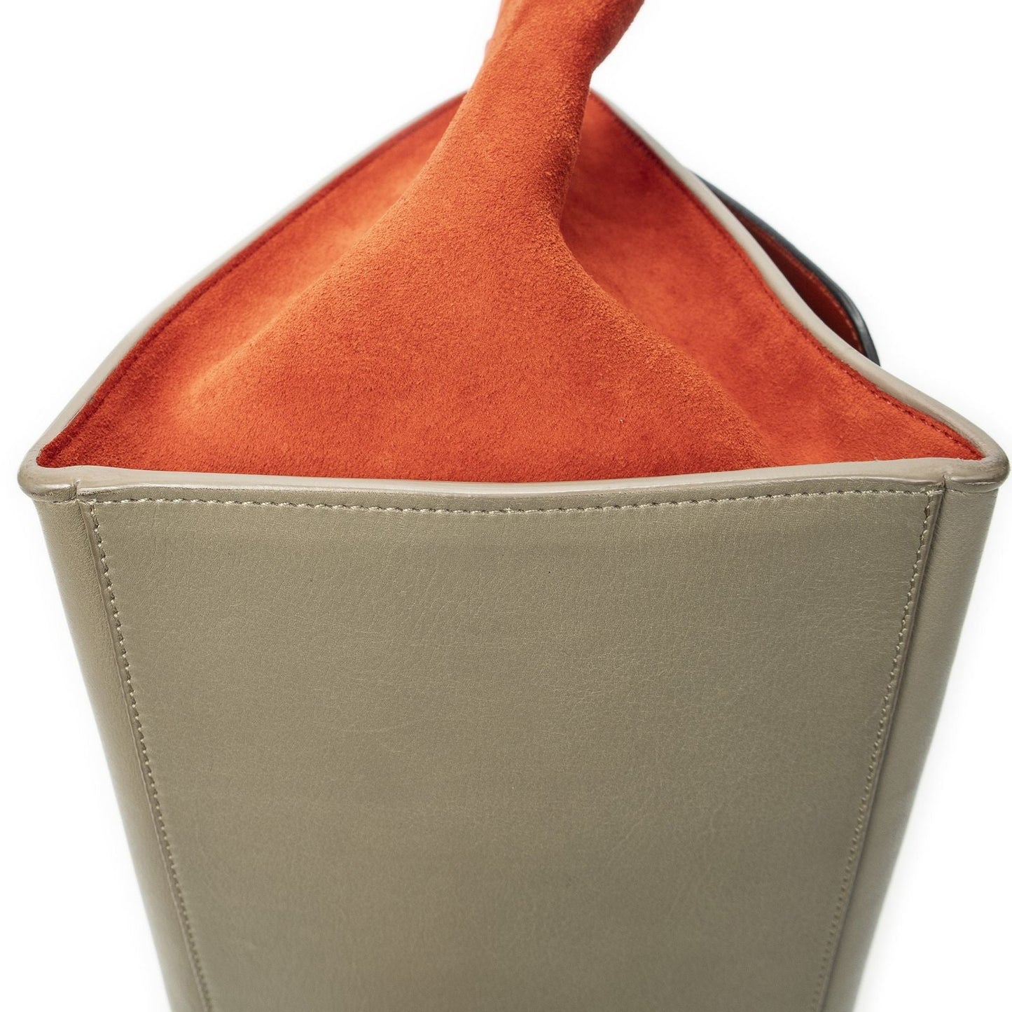 Celine Tricolor Trapeze Beige Black Red Calfskin Leather Messenger Bag