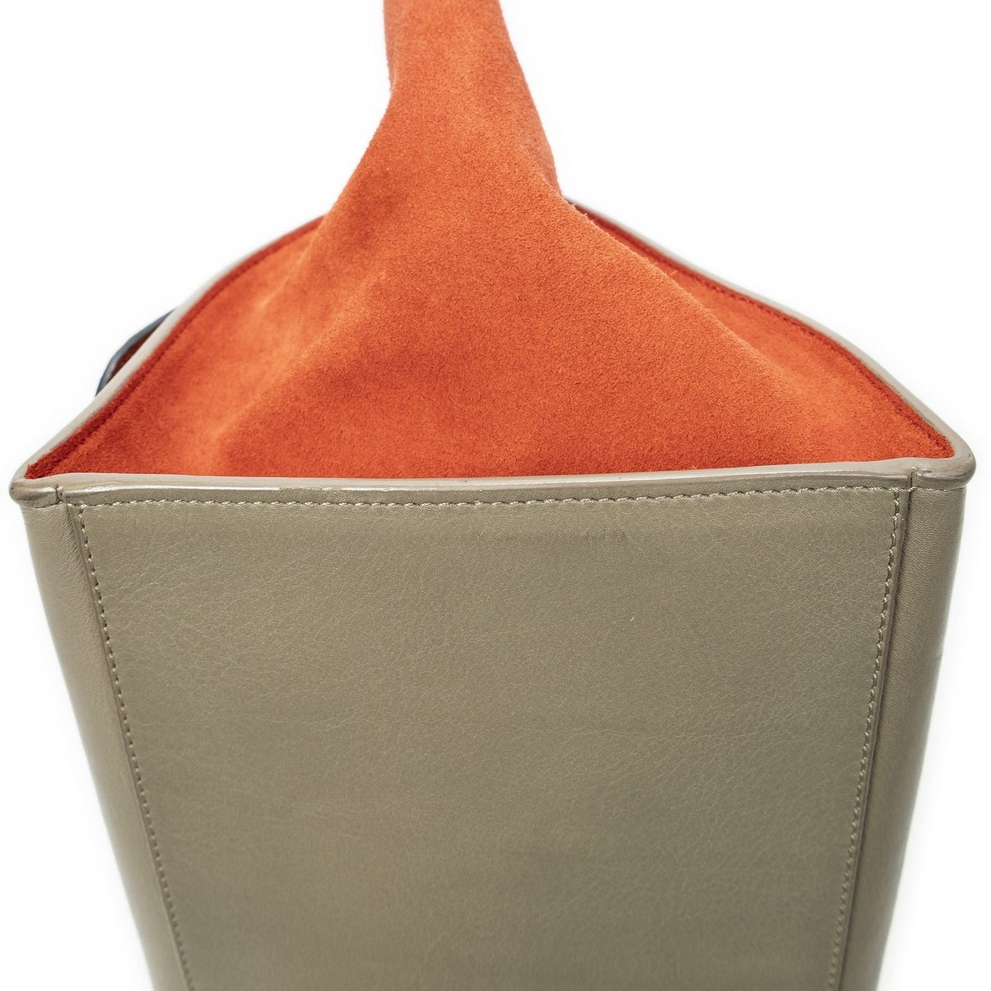 Celine Tricolor Trapeze Beige Black Red Calfskin Leather Messenger Bag