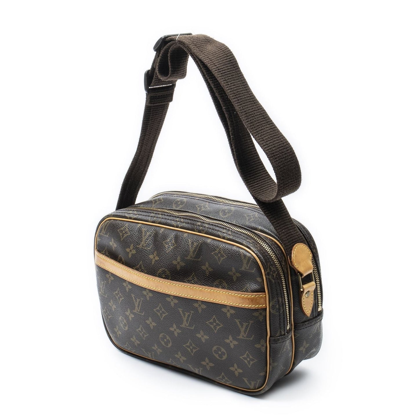 Louis Vuitton Reporter Brown Monogram Canvas Messenger Bag