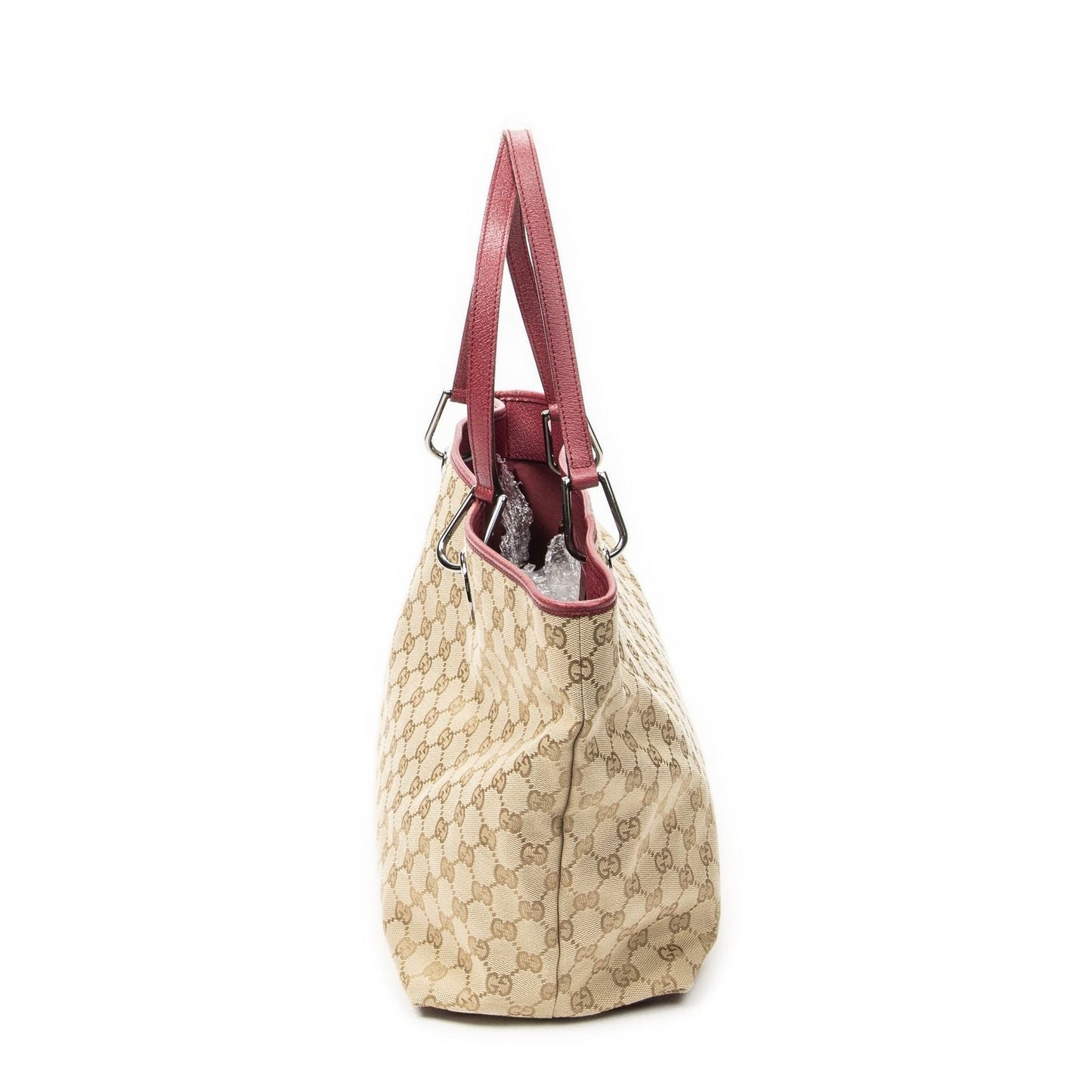 Gucci Large Eclipse Tote Beige Fuchsia GG Canvas