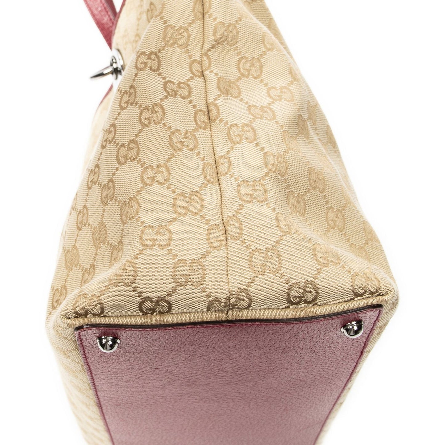 Gucci Large Eclipse Tote Beige Fuchsia GG Canvas