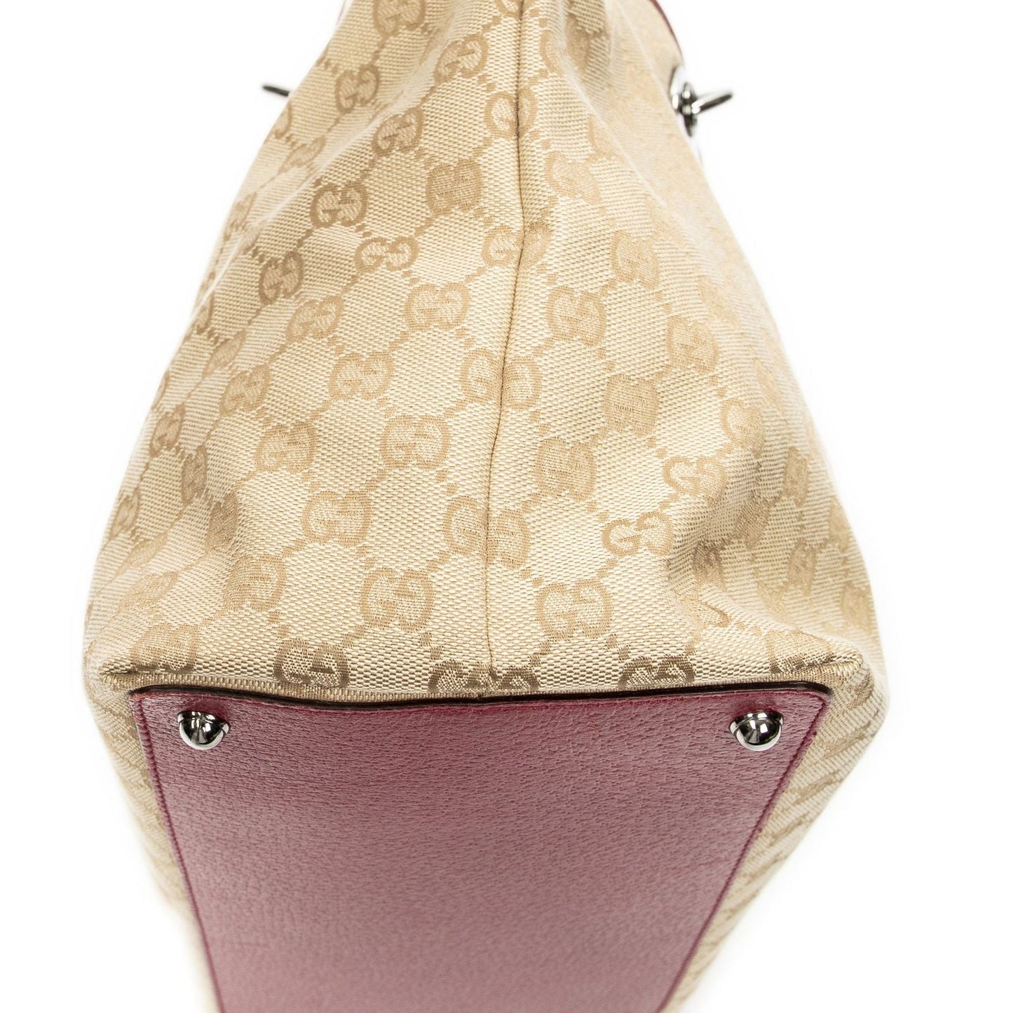 Gucci Large Eclipse Tote Beige Fuchsia GG Canvas